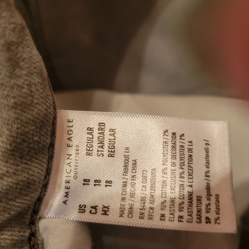 American Eagle Next Level Stretch Women's Gray Jeans